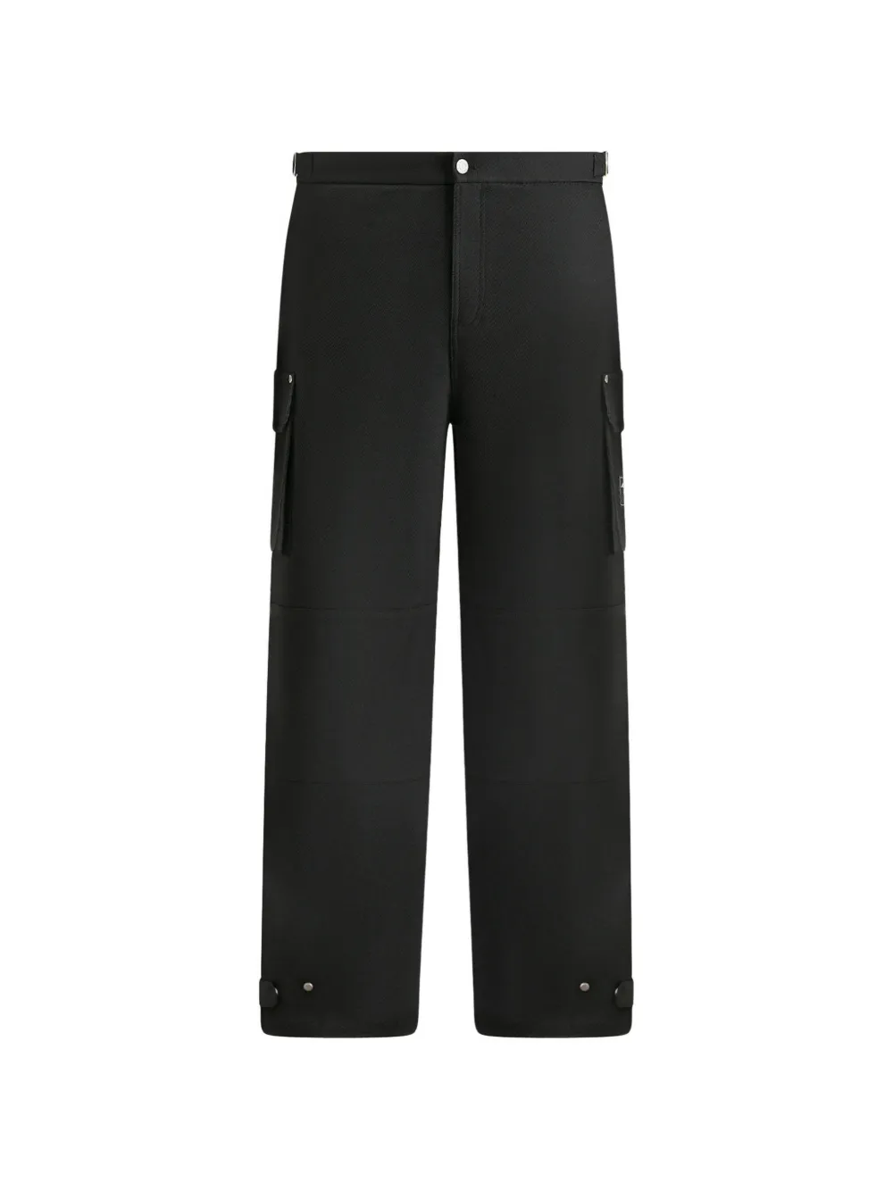 Manière De Voir Mathis twill wide-leg cargo trousers - Nero