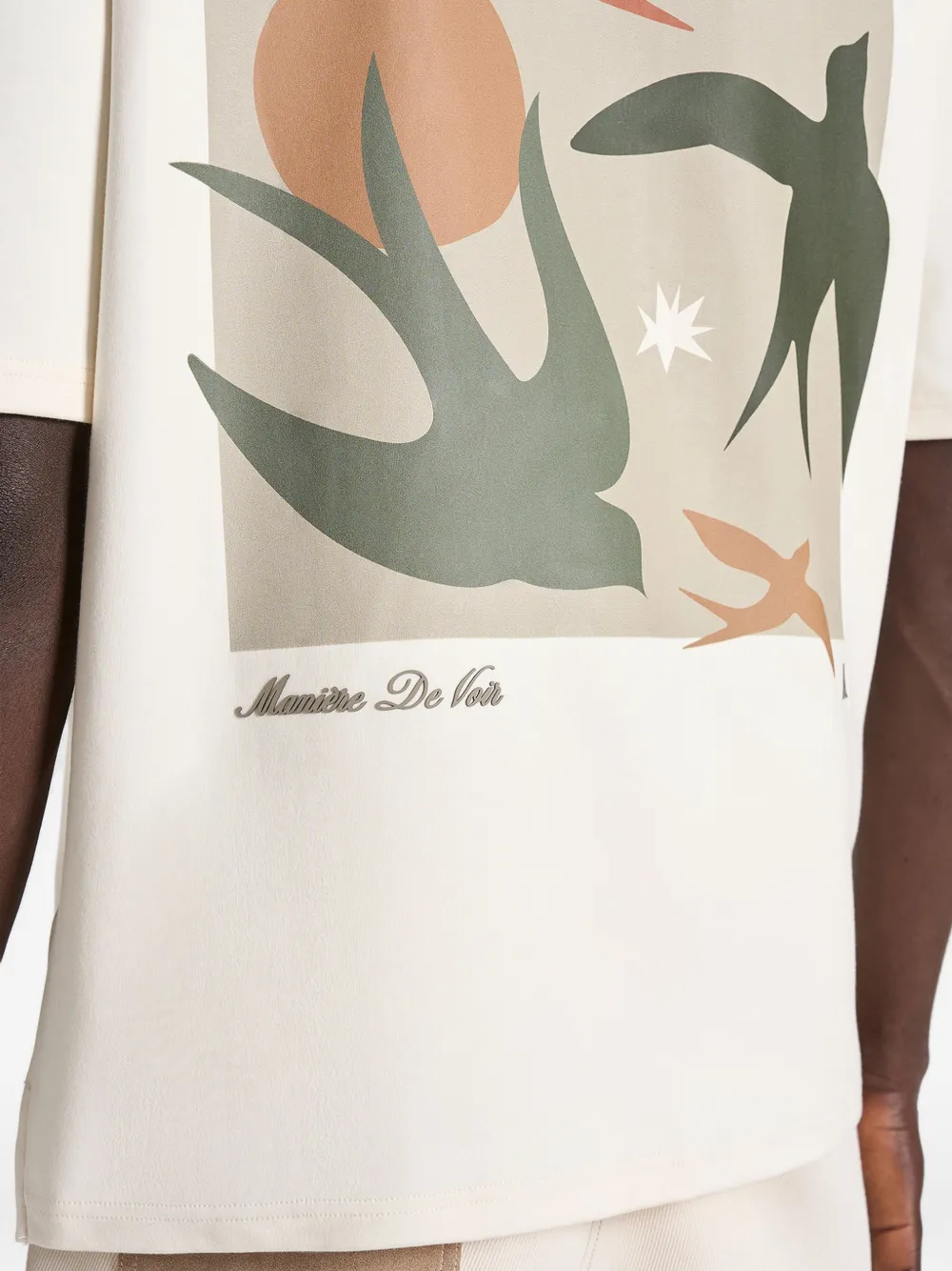 Manière De Voir Thibault katoenen T-shirt Beige