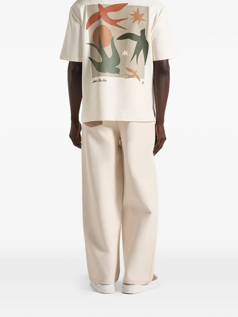 Manière De Voir Thibault katoenen T-shirt Beige