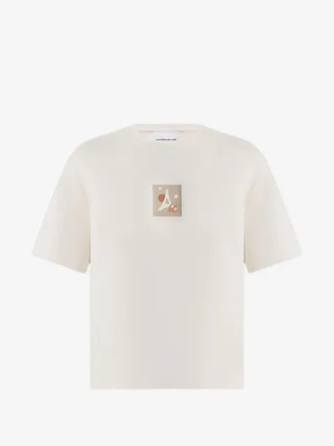 Manière De Voir Thibault bird detail cotton T-shirt