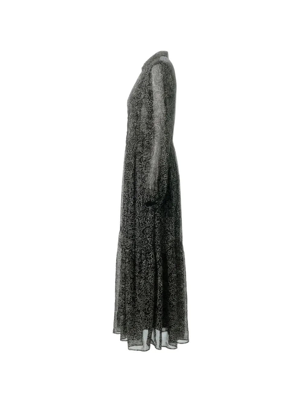 ISABEL MARANT Maxi-jurk met bloemenprint Zwart