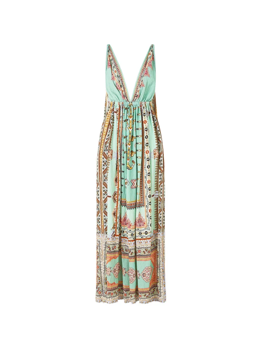 Camilla open-back maxi dress - Grün