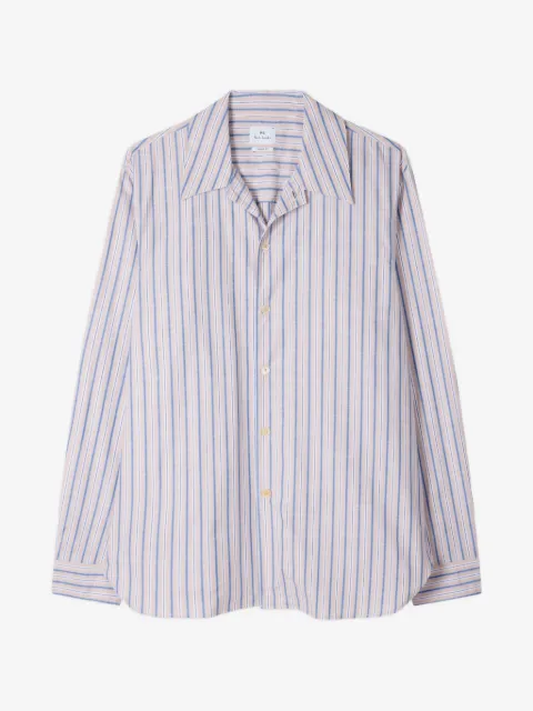 PS Paul Smith camisa con botones y rayas estampadas