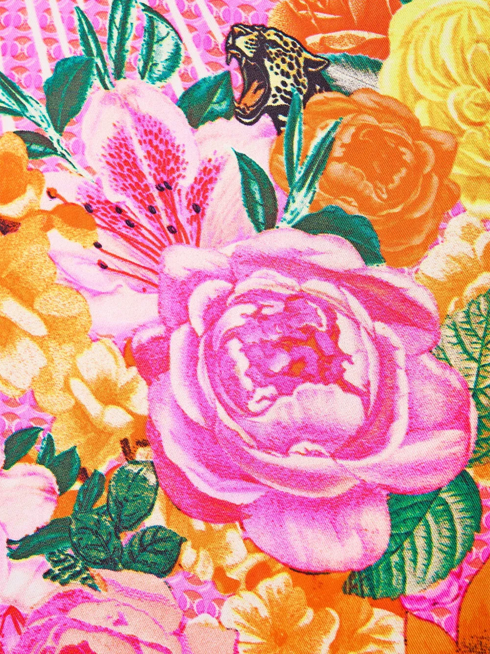 Camilla Illustration Nation palazzo broek met bloemenprint Roze