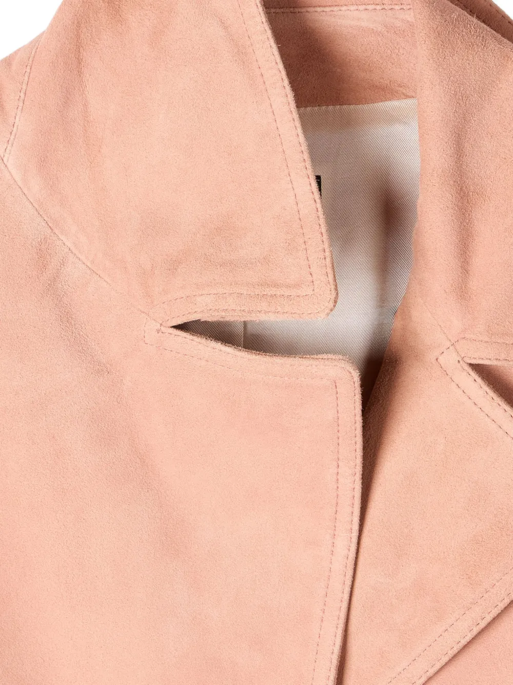  Ps Paul Smith Pockets Suede Jacket - Pink 