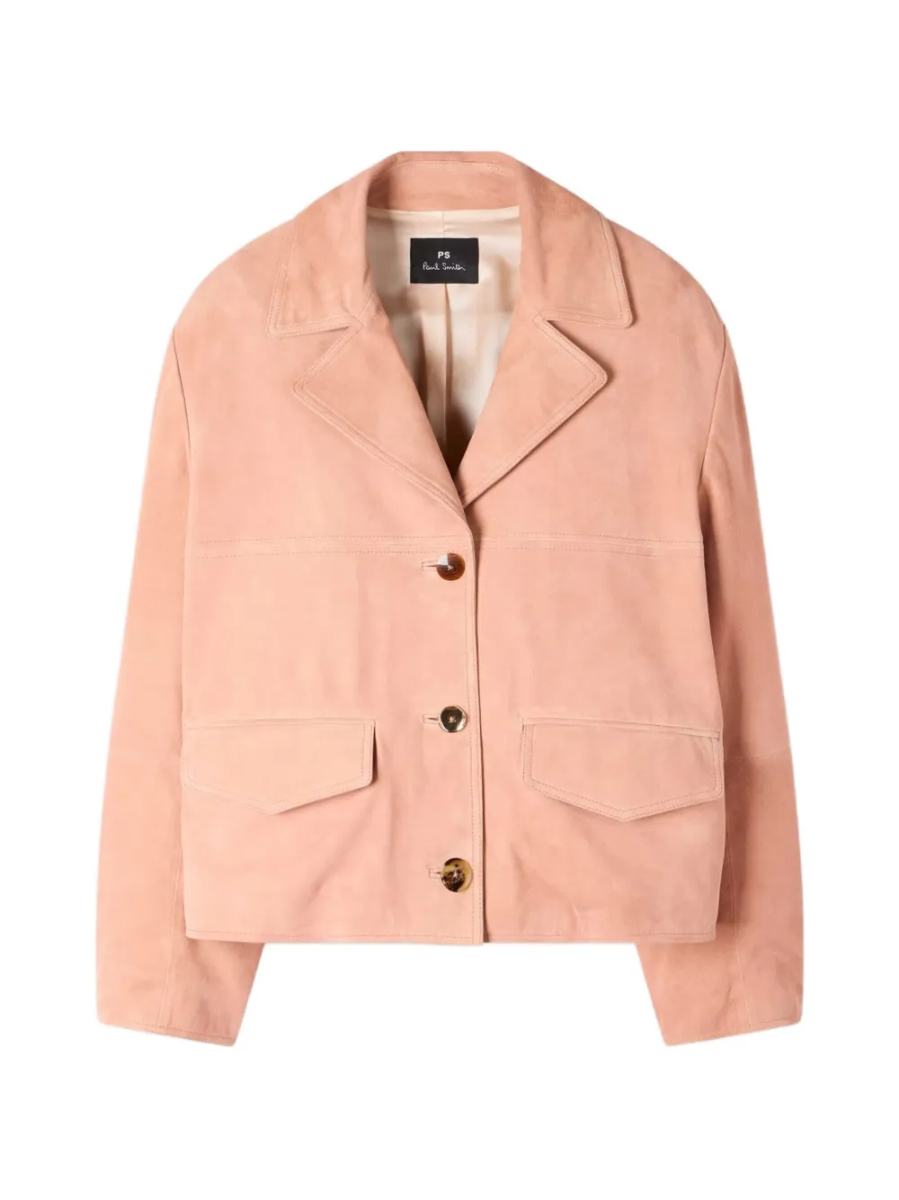 PS Paul Smith Suède jack met zakken Roze