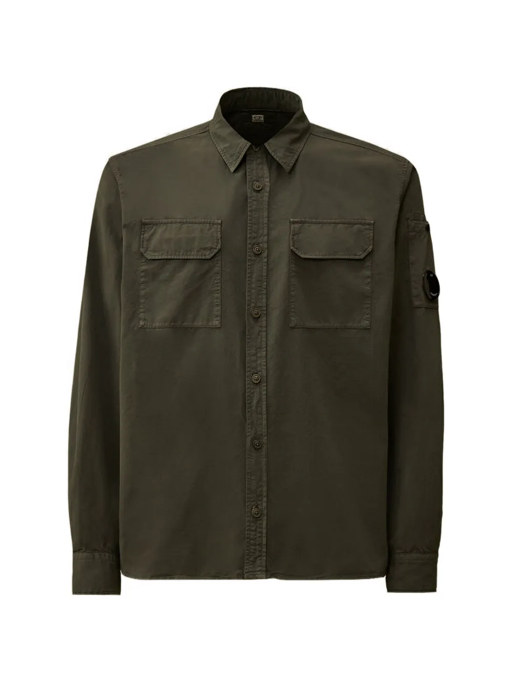 C.P. Company Gabardine long-sleeve cotton shirt - Verde
