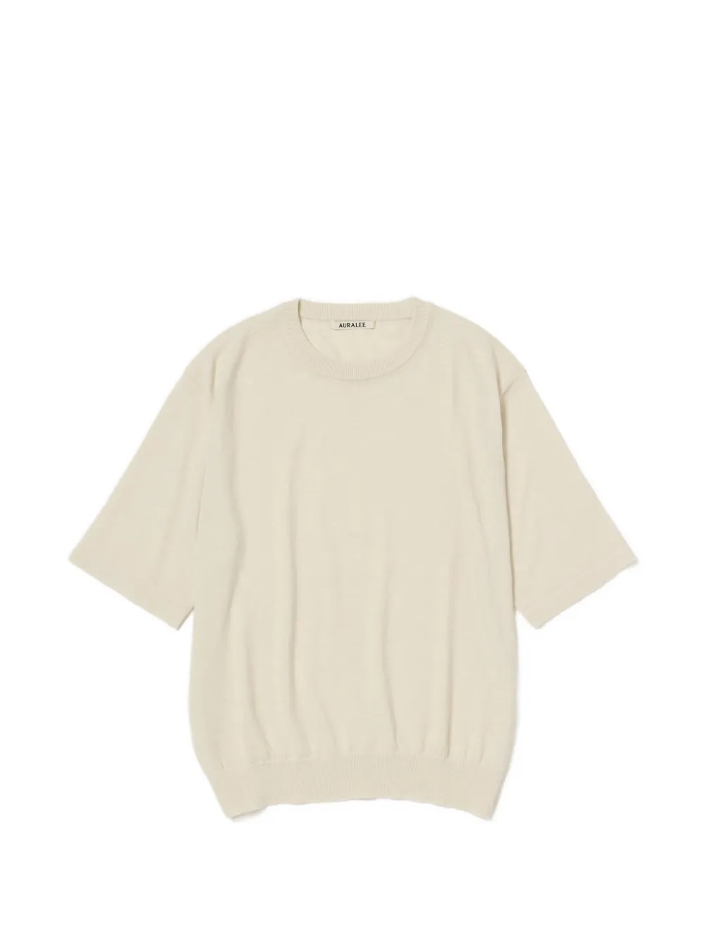 Auralee short-sleeve crewneck T-shirt - Bianco