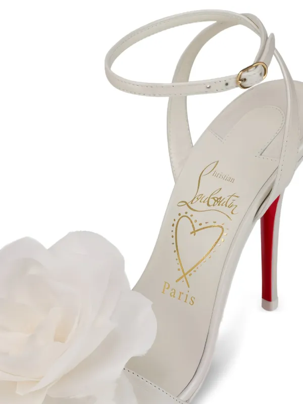Christian Louboutin Miss Z Flora Sandals | White | FARFETCH