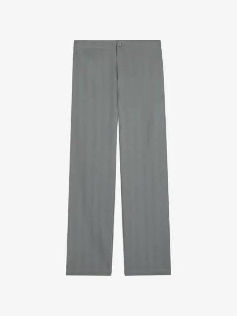 Tod's herringbone drawstring linen trousers