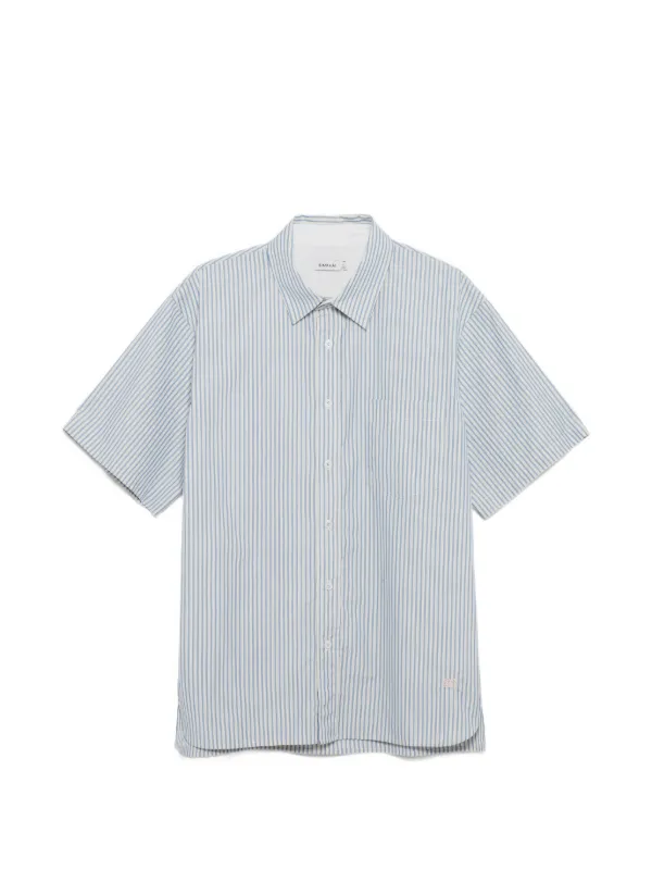 Simkhai Deacon Striped Shirt in Neutrals