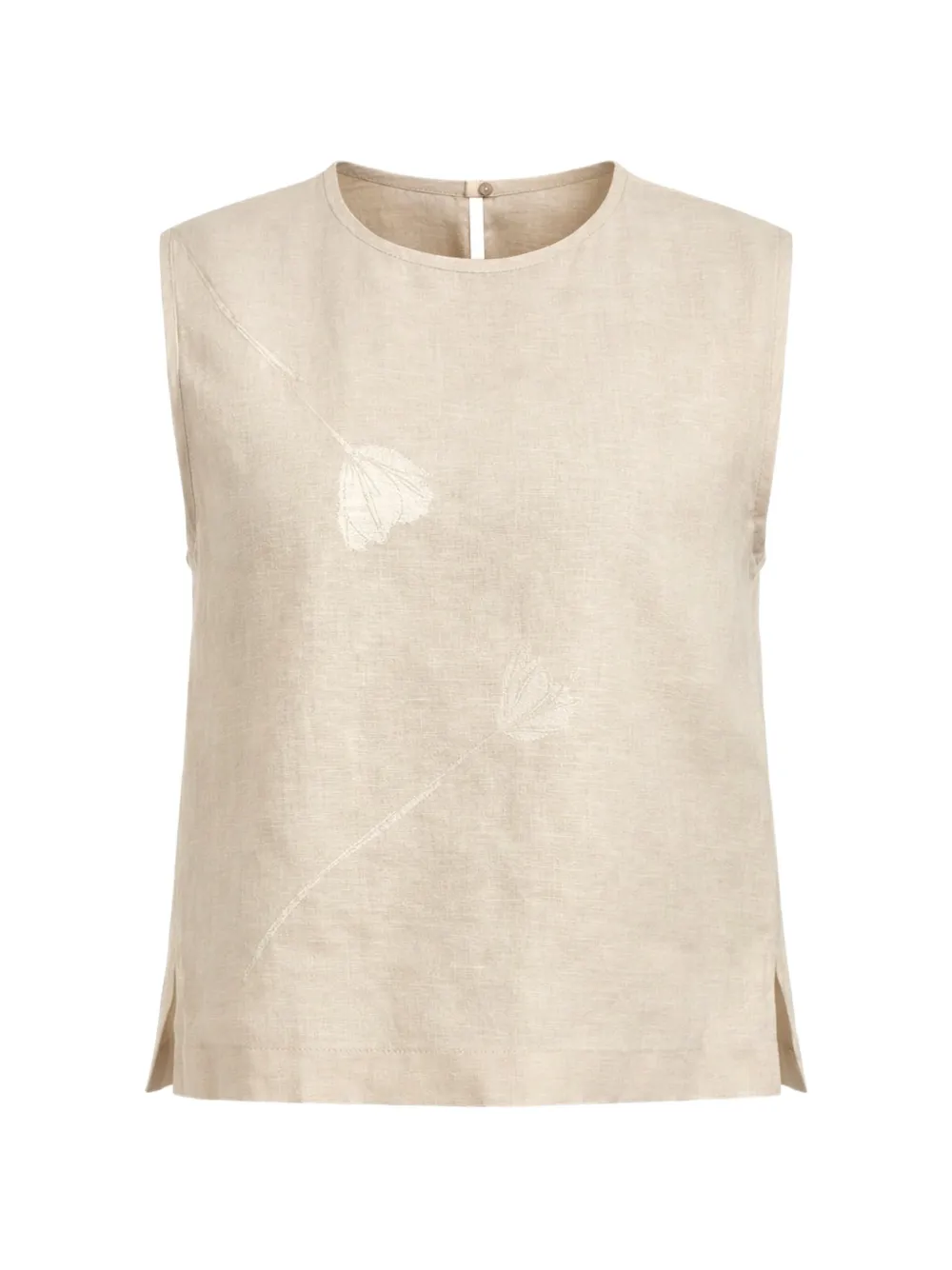 Glanshirt floral sleeveless top - Toni neutri