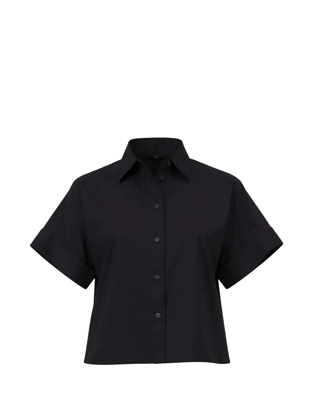 Closed short-sleeve shirt - Nero