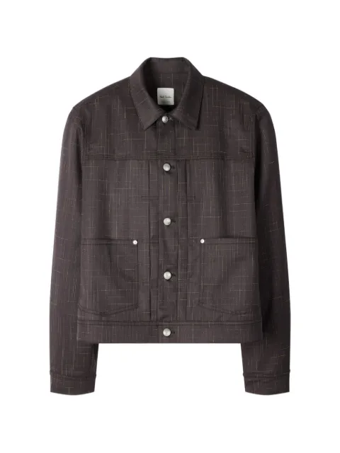 Paul Smith checked buttoned shirt jacket