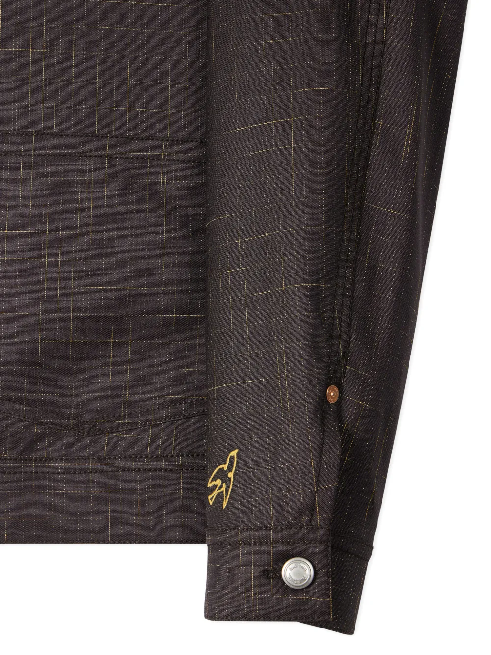  Paul Smith Checked Buttoned Shirt Jacket - Brown 