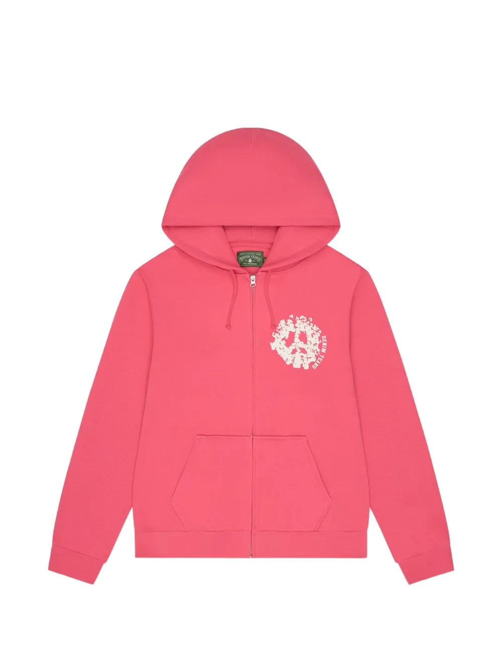 Denim Tears zip hooded sweatshirt - Rosa