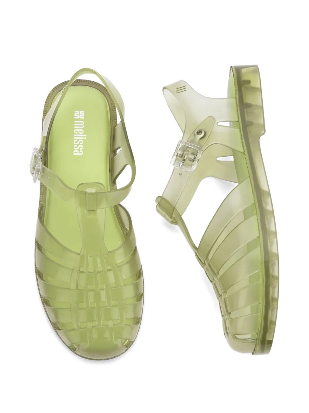 Melissa Possession sandalen met gesp Groen