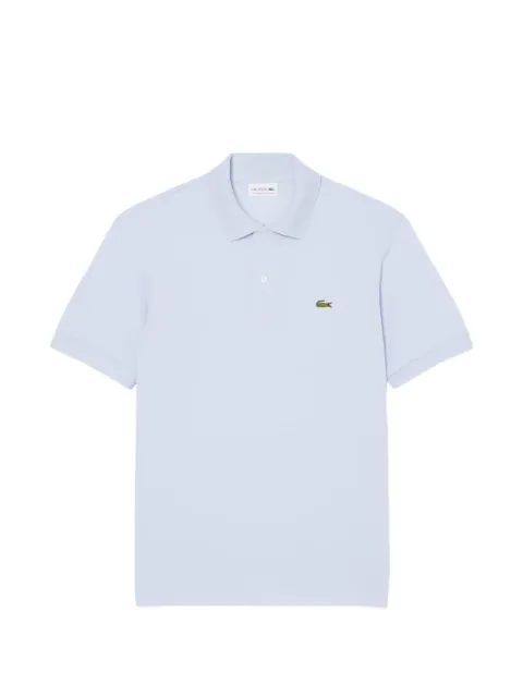 Lacoste logo patch two-button polo shirt