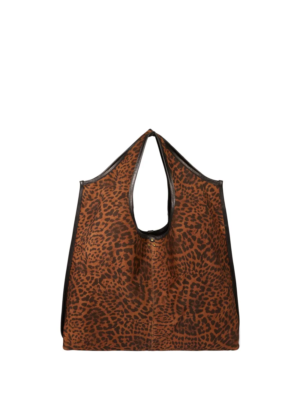 Jérôme Dreyfuss Paco animal-print tote bag - Brown
