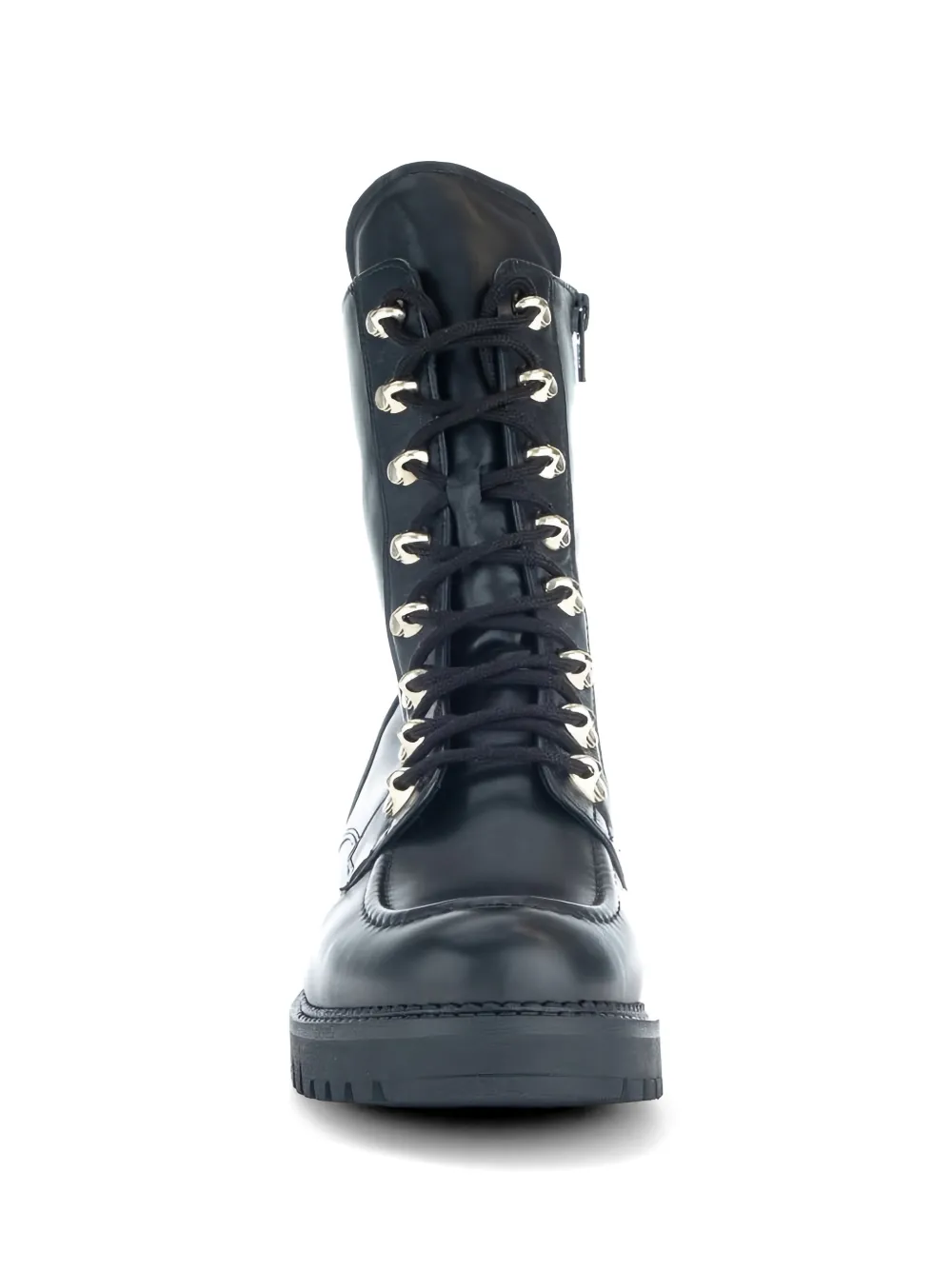GABOR Leren combat boots Zwart