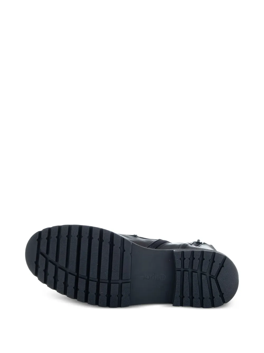 GABOR Leren combat boots Zwart