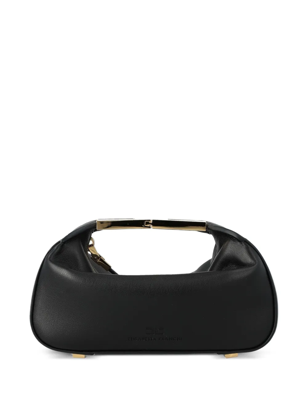 Elisabetta Franchi logo-handle satchel bag - Nero