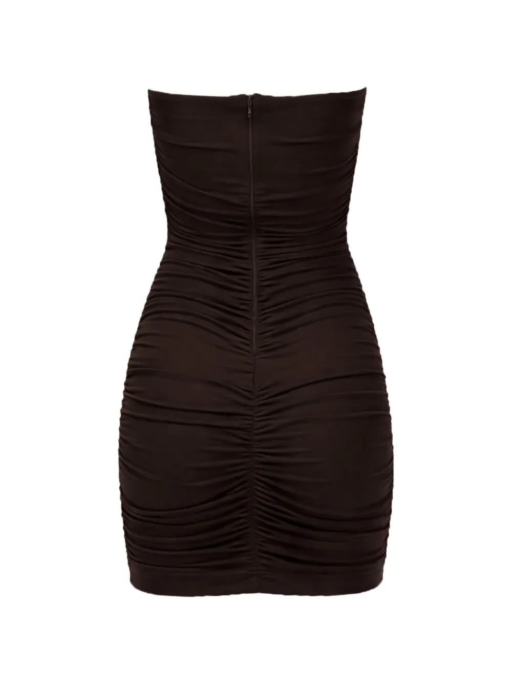 Elisabetta Franchi Strapless jurk Bruin