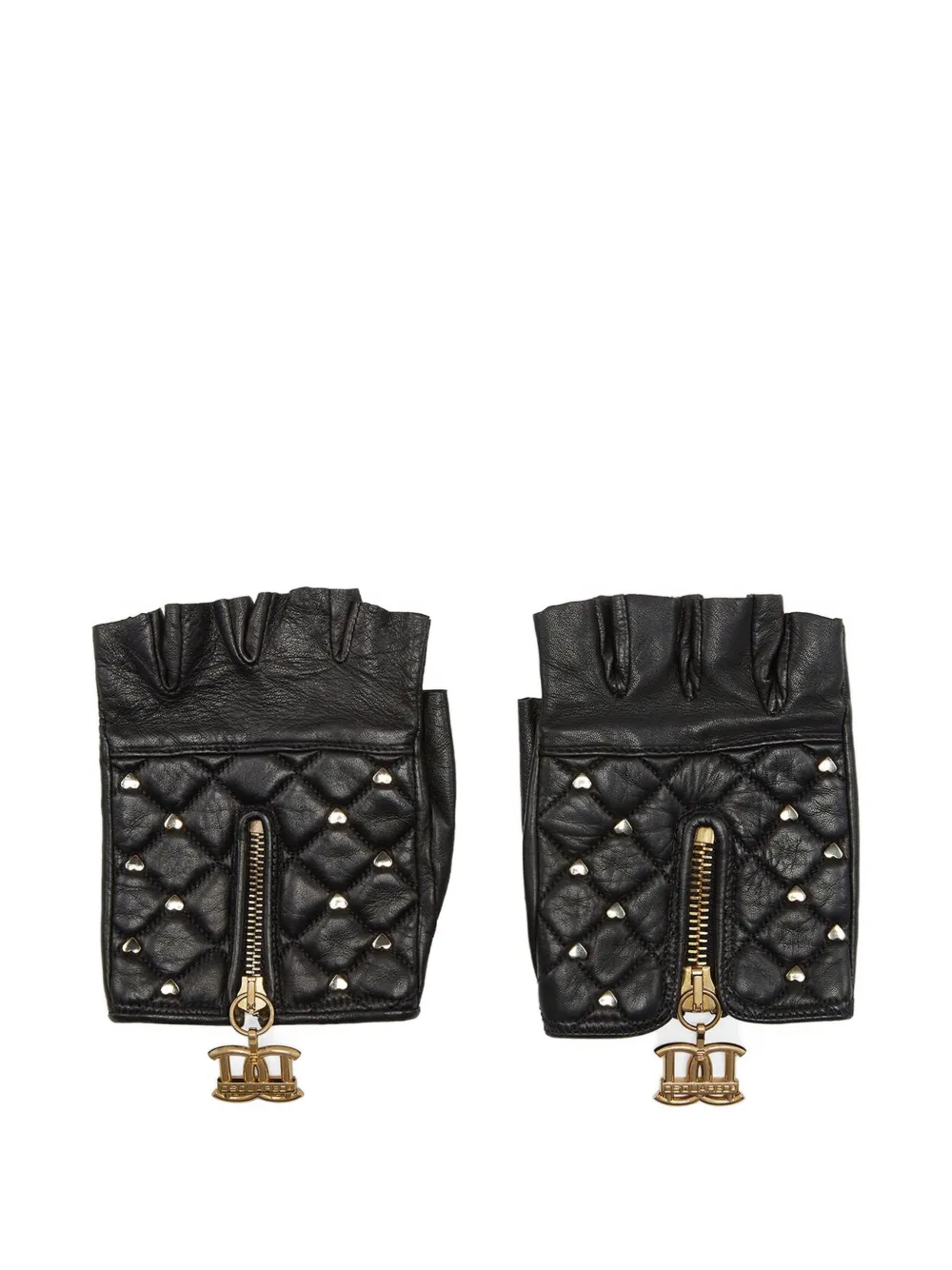  Dsquared2 Quilted Studded Gloves - Black 