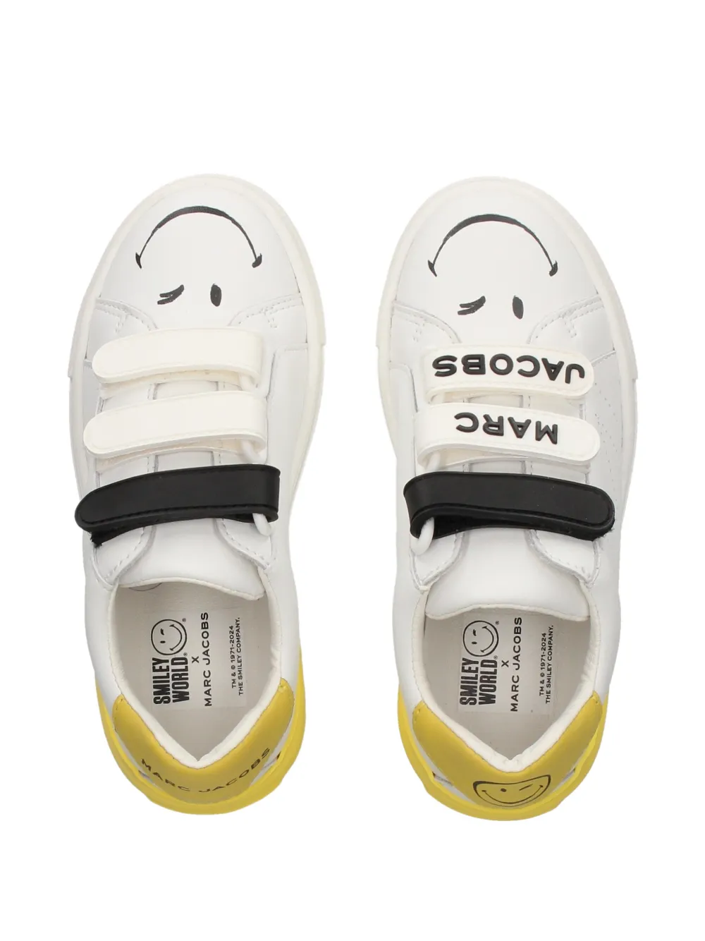 Marc Jacobs Kids x SmileyWorld logo sneakers Wit