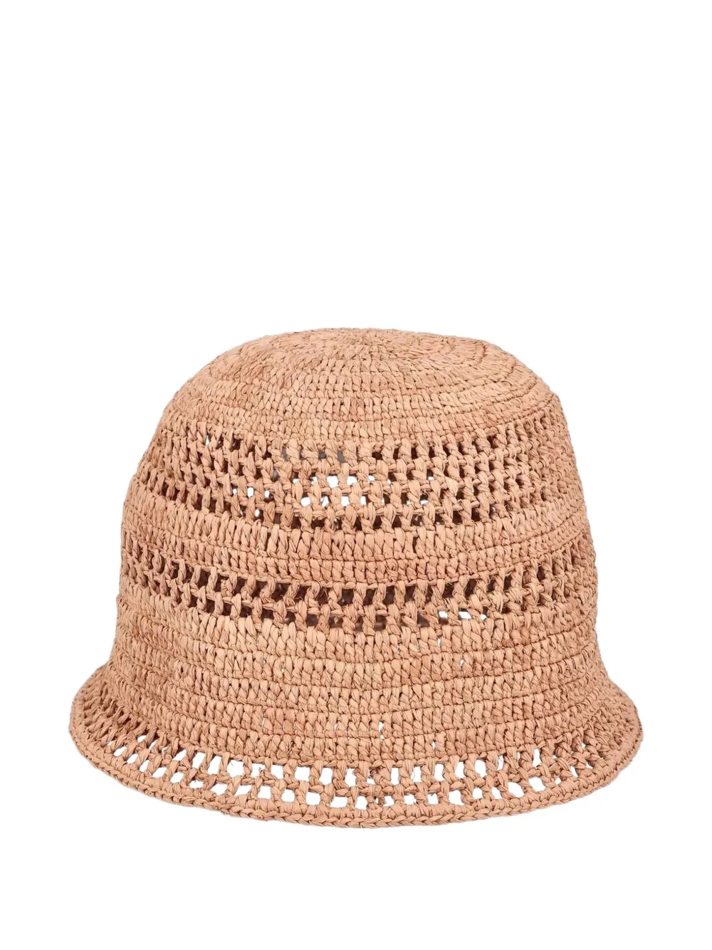  Chloé Sunset Logo-patch Raffia Bucket Hat - Neutrals 