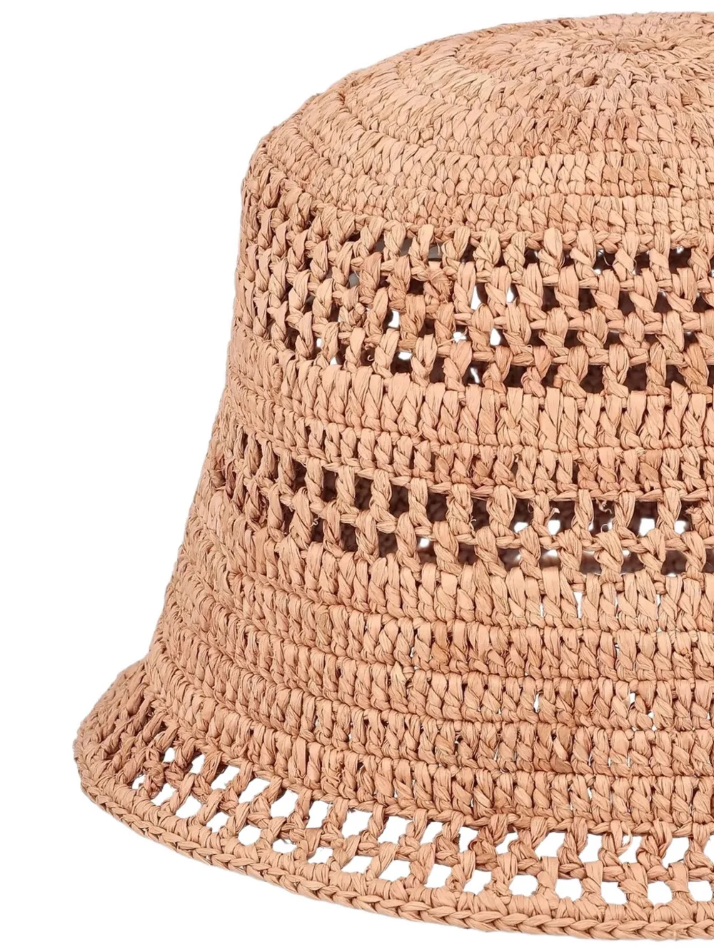  Chloé Sunset Logo-patch Raffia Bucket Hat - Neutrals 