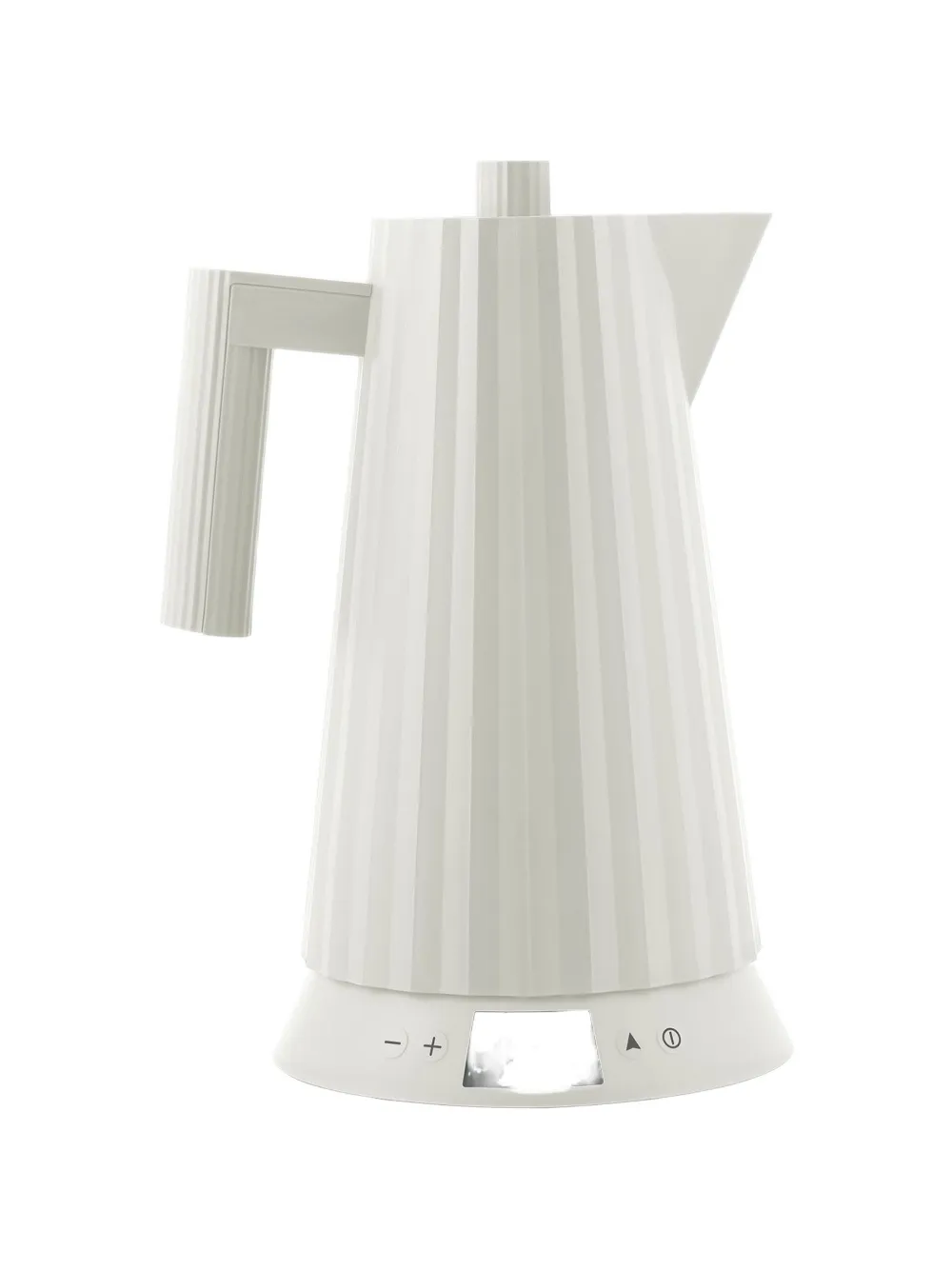 Alessi Plissé ribbed electric kettle (1.7l) - Bianco