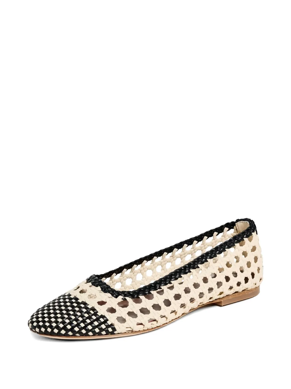  Staud Nell Crochet Ballet Flats - Neutrals 