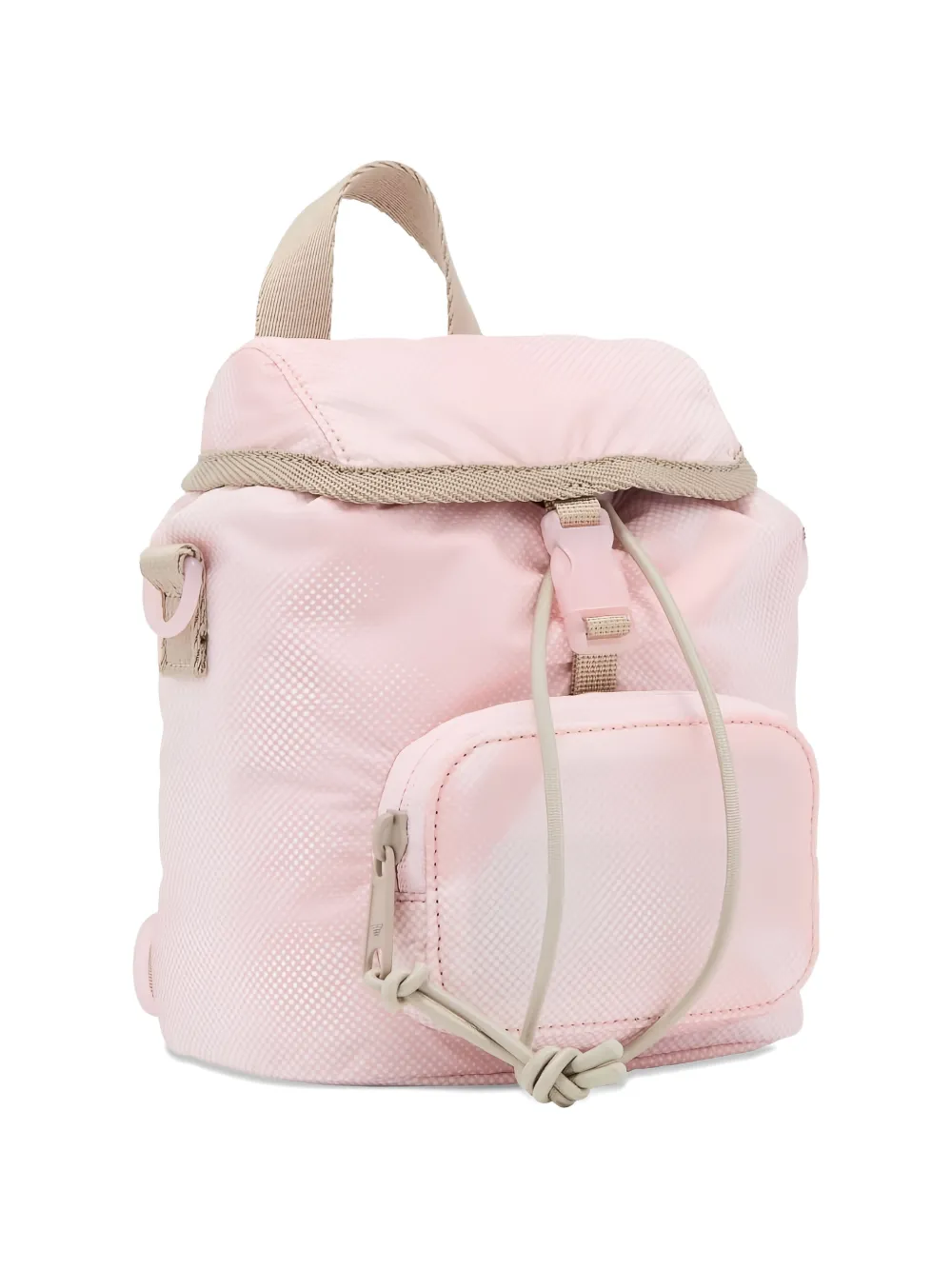  Emporio Armani Kids Pocket Drawstring Backpack - Pink 