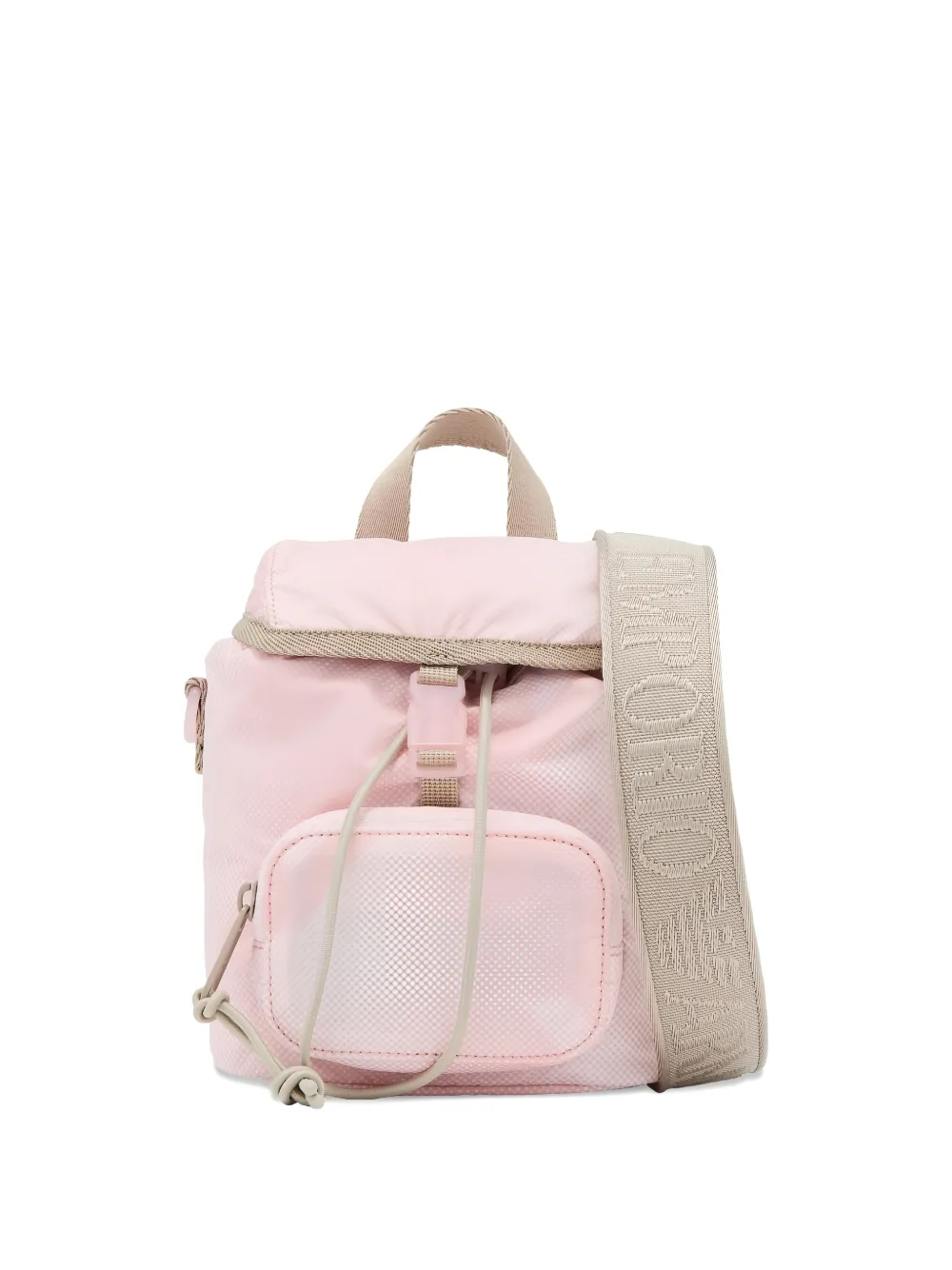 Emporio Armani Kids pocket drawstring backpack - Rosa