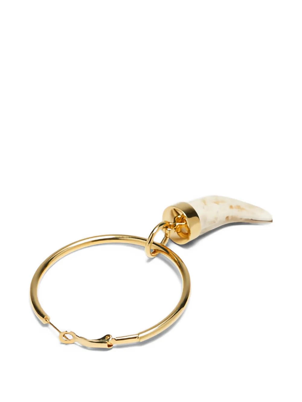  Luisa Spagnoli Numerus Hoop Pendant Earring - Gold 