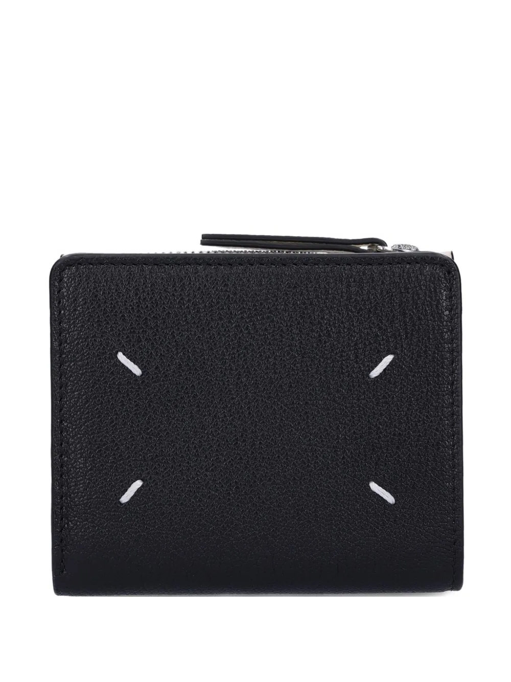 Maison Margiela stitch zip wallet - Nero