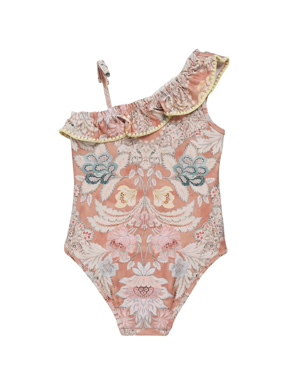 ZIMMERMANN Kids Badpak met bloemen ruches Oranje