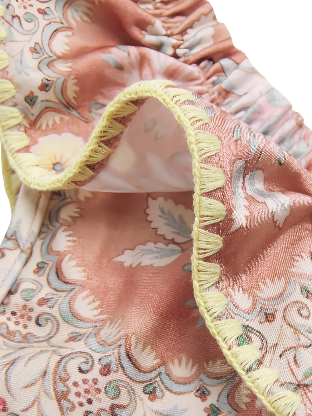 ZIMMERMANN Kids Badpak met bloemen ruches Oranje