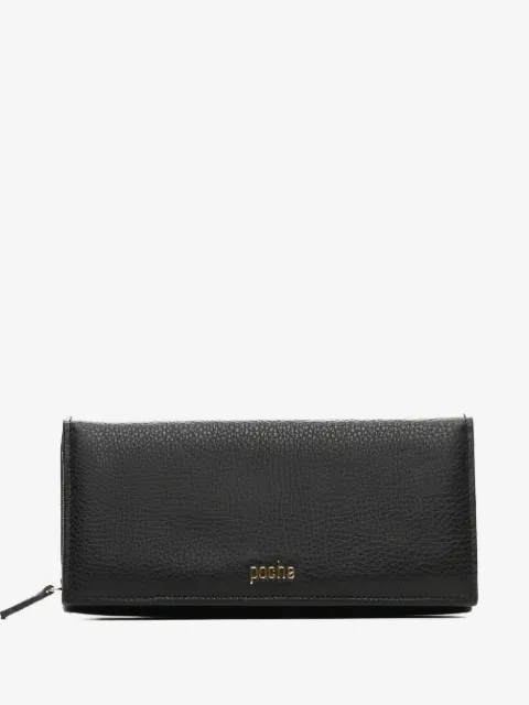Poche Paris logo-detail leather wallet