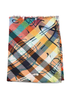 Vivienne Westwood silk 大判スカーフ 額縁 レオパード Vivienne