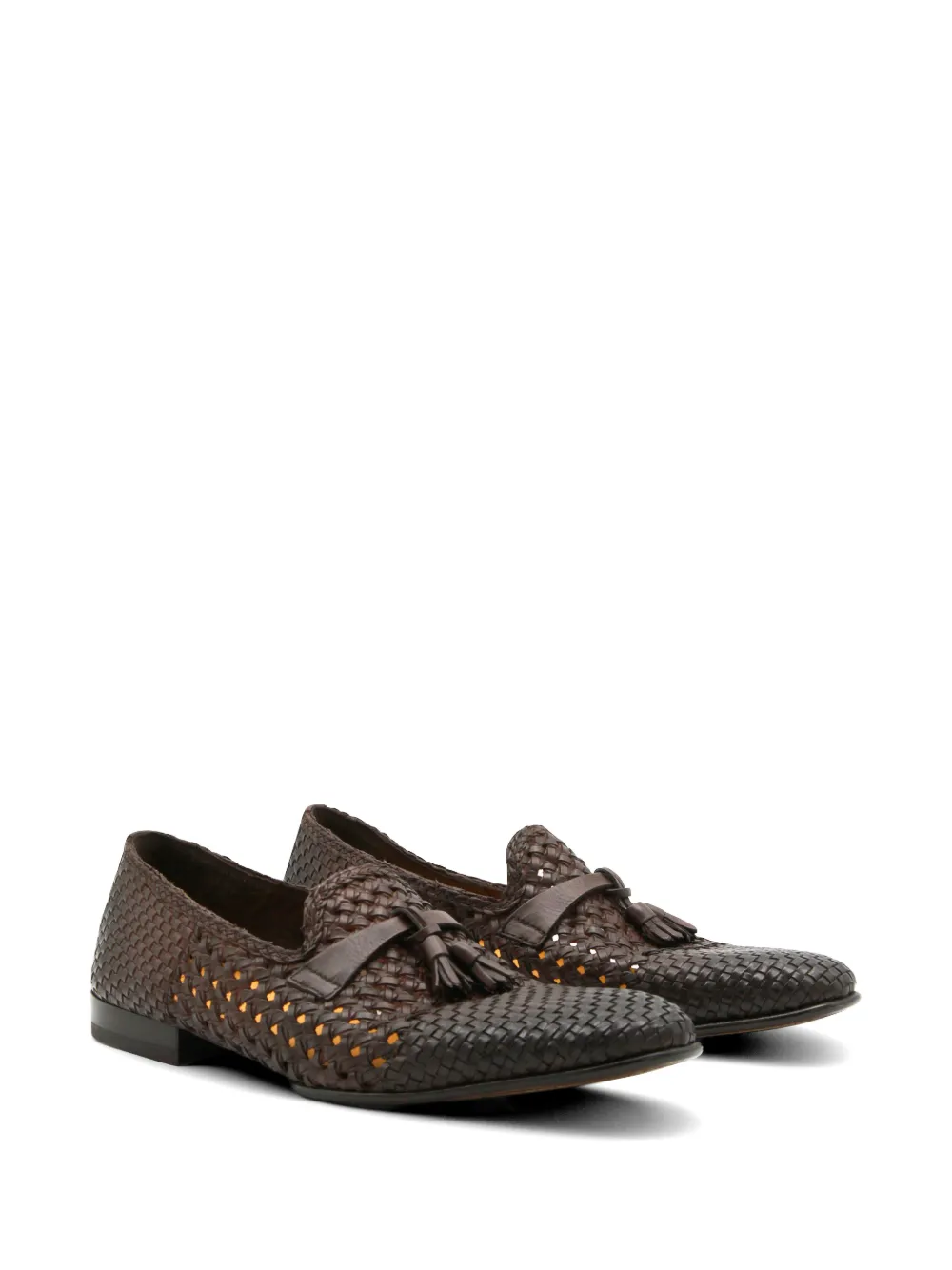 Doucal's woven tassel loafers Bruin