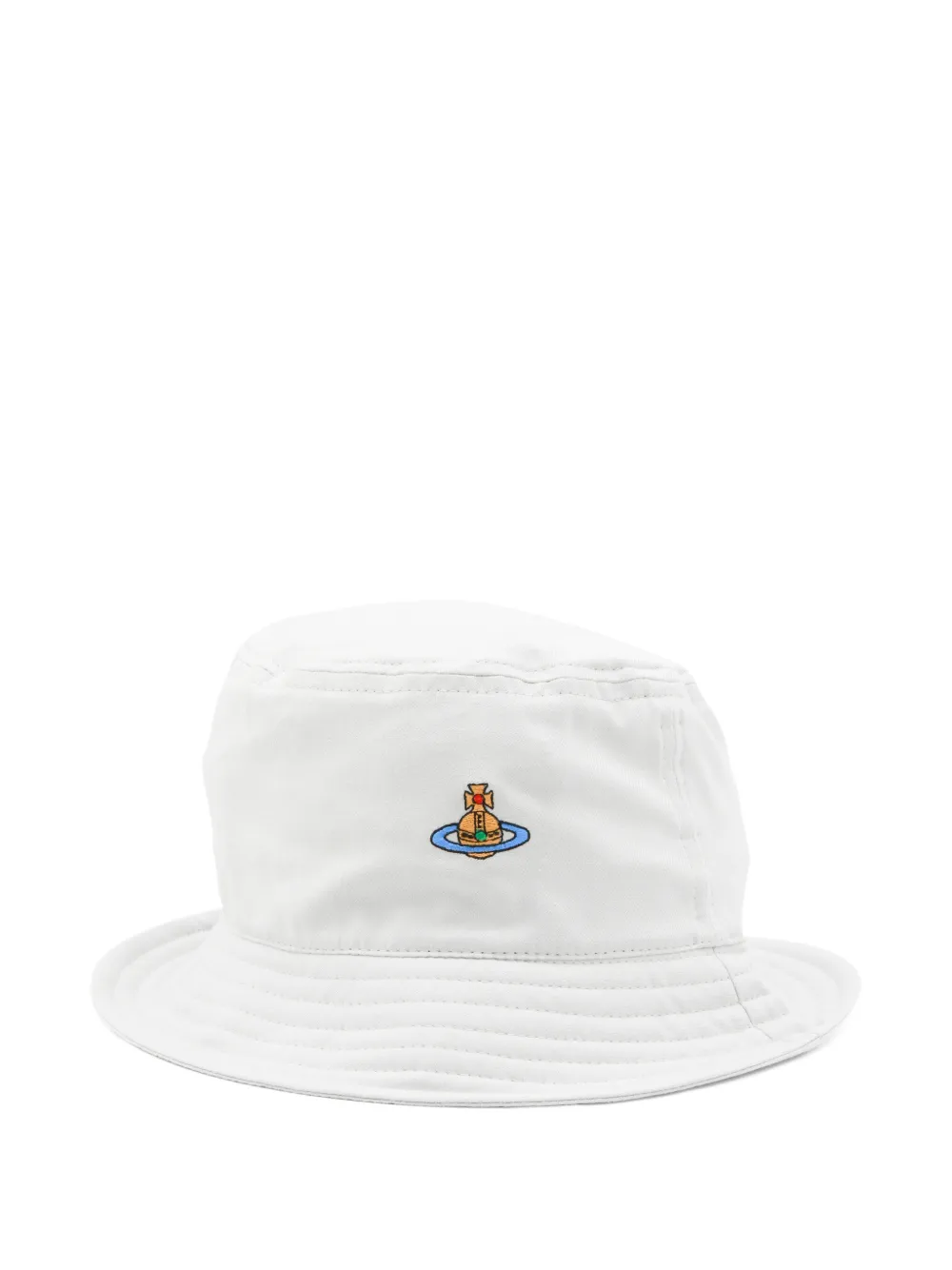 Vivienne Westwood embroidered bucket hat - Bianco