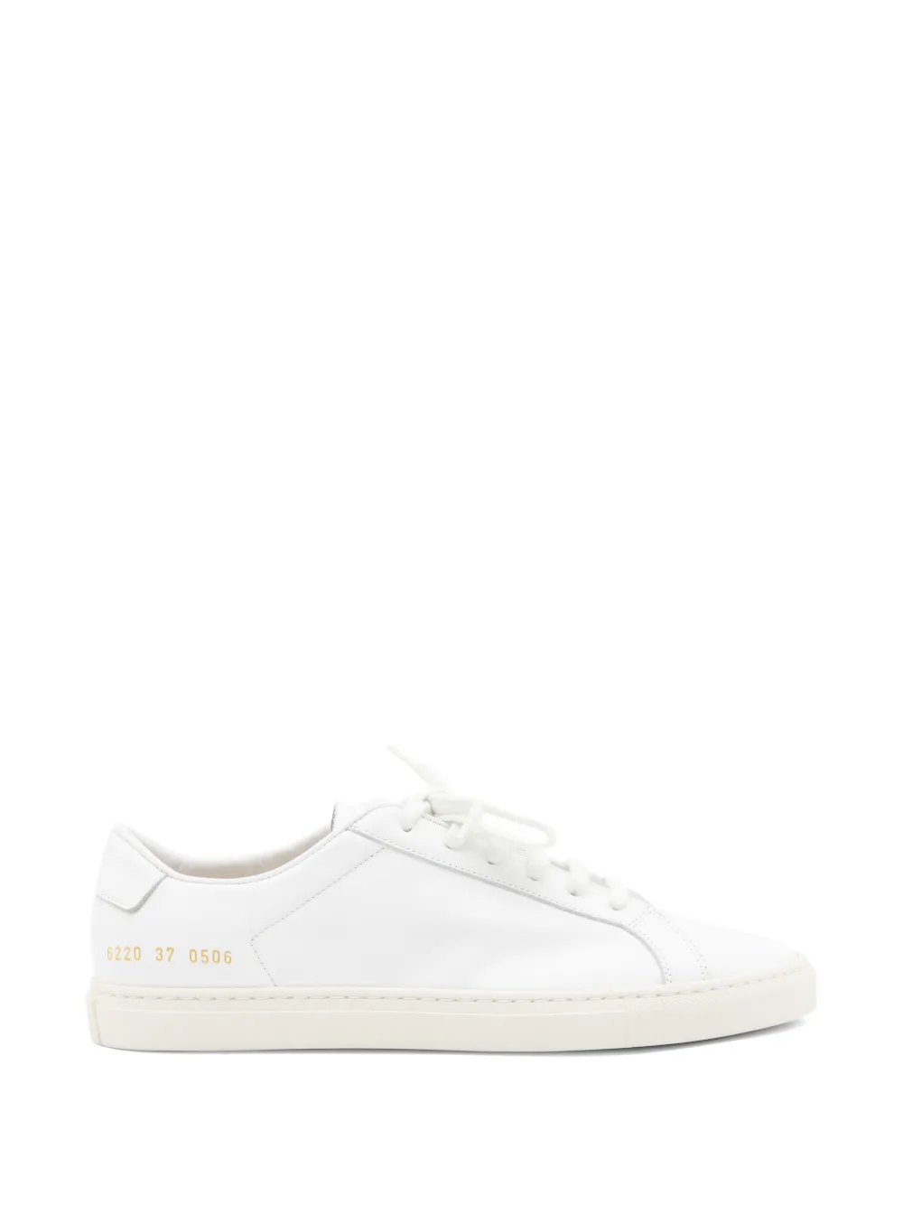 Common Projects lace-up leather sneakers Wit