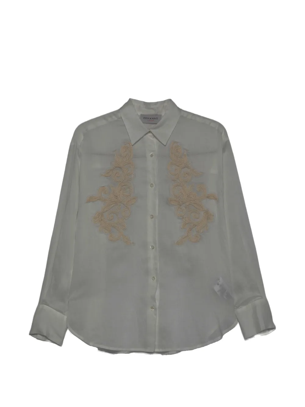 ERMANNO FIRENZE embroidery shirt - Bianco