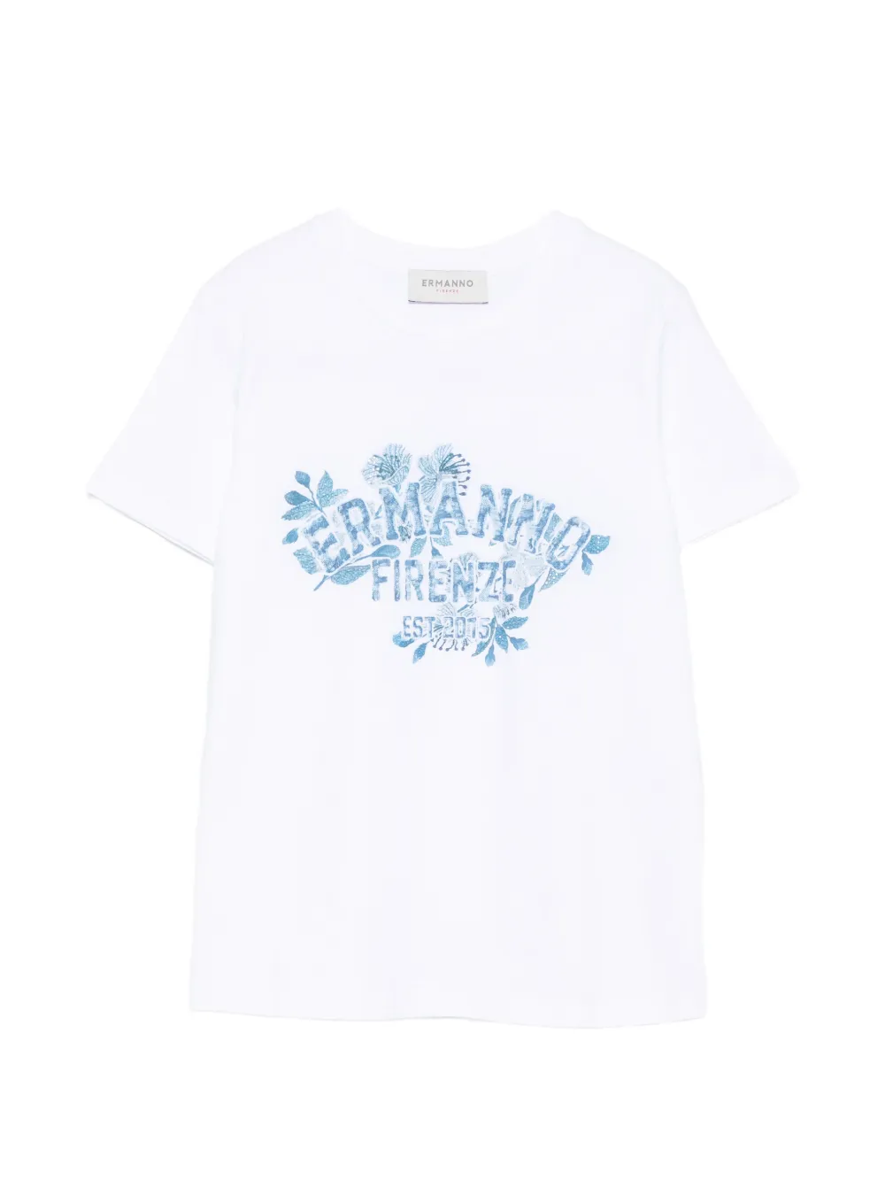 ERMANNO FIRENZE floral-print T-shirt - Bianco