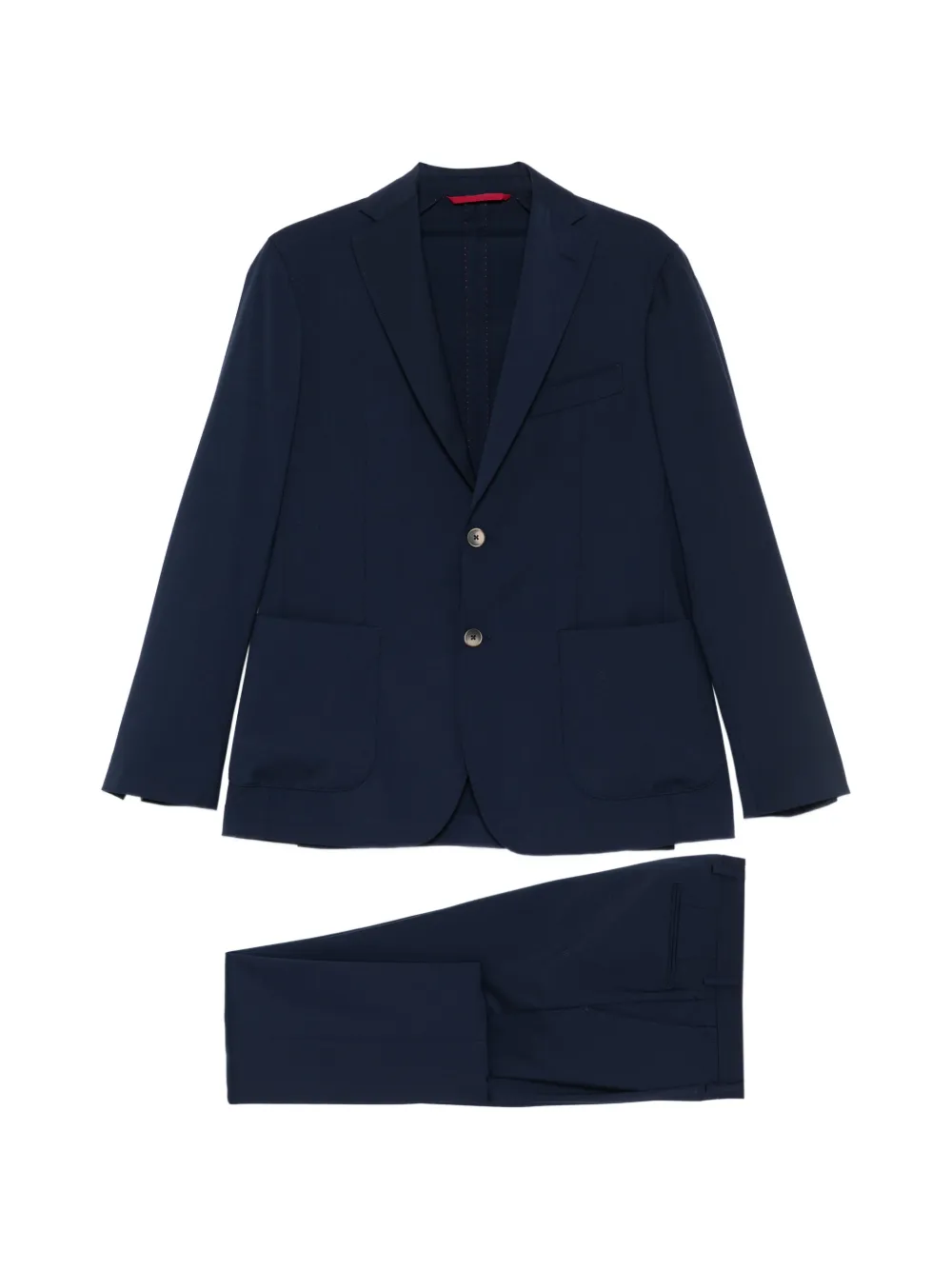 VELA SHOP single-breasted patch-pocket suit - Blu