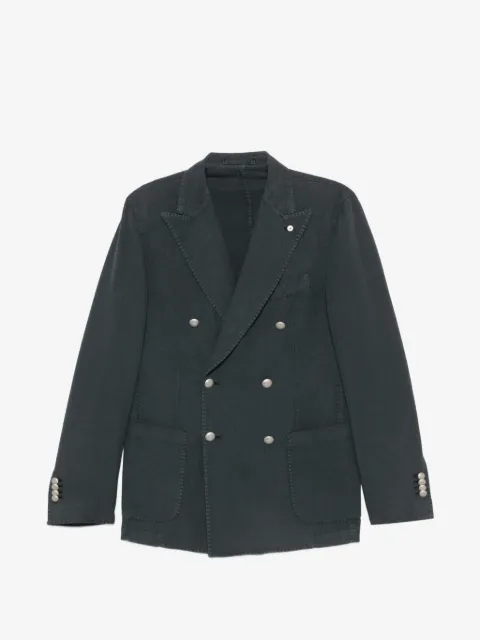 L.B.M. 1911 double-breasted peaked-lapels blazer