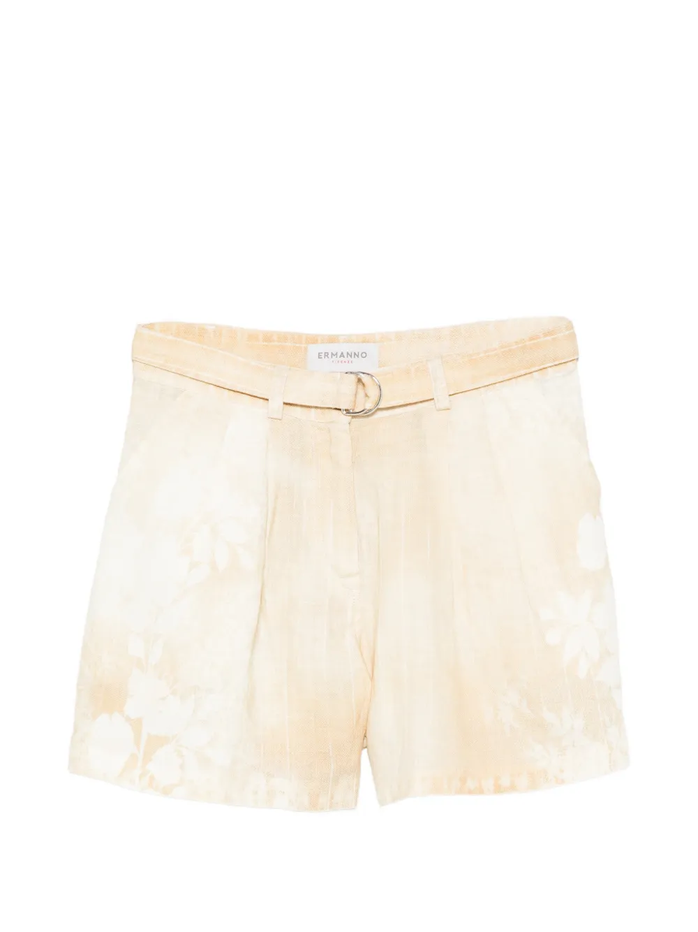 ERMANNO FIRENZE floral belted shorts - Neutrals
