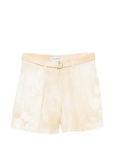 ERMANNO FIRENZE  floral belted shorts